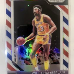 2018-19 Prizm Wilt Chamberlain Lakers #205 Red White & Blue Prizm 🔥🔥🏀🐐💯😱