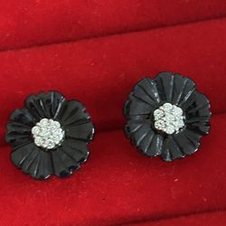 Black Jade Earrings