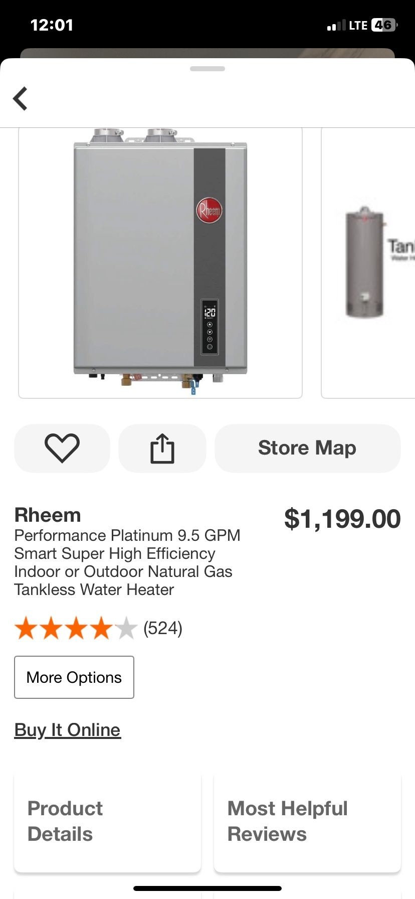 Rheem Performance Platinum GPM Smart Super High Efficiency