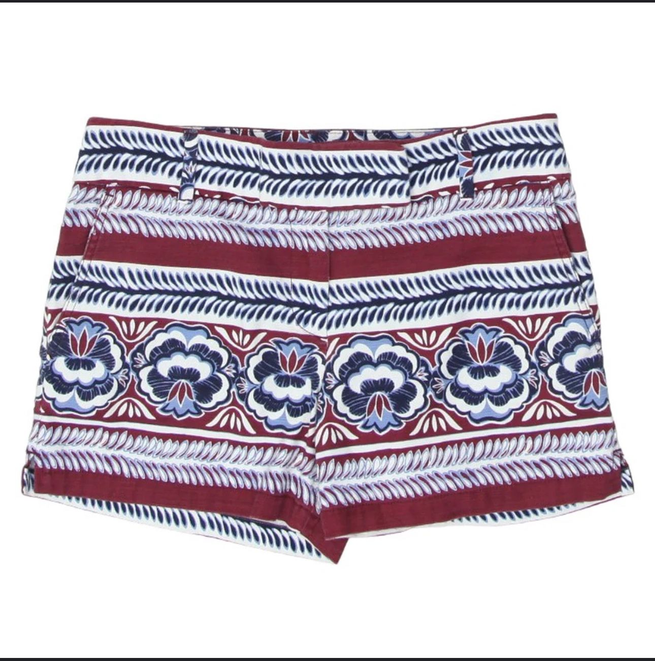 Loft Floral Casual Shorts Red,Blue, white size 6