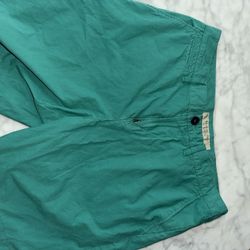 Burberry Men Shorts (30W) 8Inch Khaki Green Shorts 