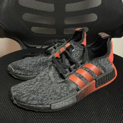 adidas ultra boost orange & black mens shoes