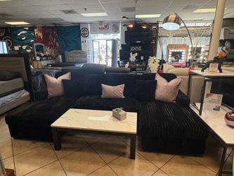 Fur-like courdoroy Sectional with double storage and usb ports