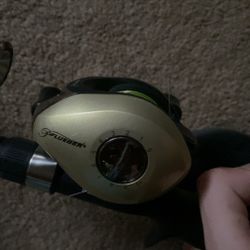 ProFISHiency USA Flag Travel + Pflueger Trion TRI62LP 6.2:1 Right Hand Baitcasting Reel