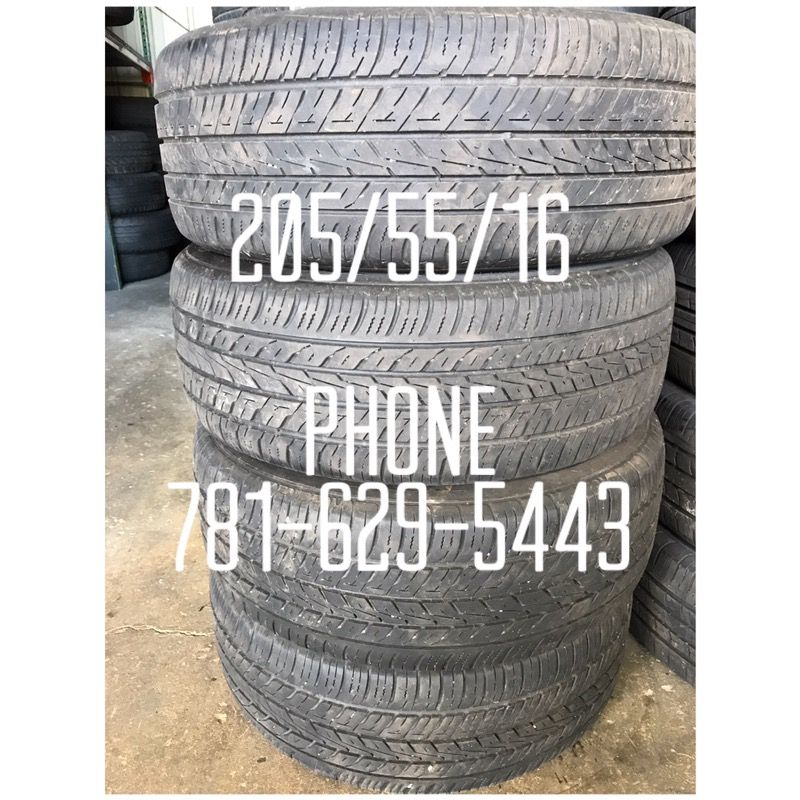 Used Tire For Sale 205/55/16 $160 All Four free mounting and Balancing