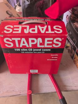 Staples 100 Slim CD Jewel Cases