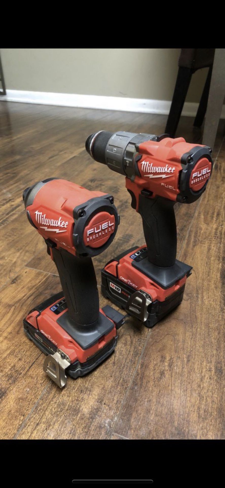 Milwaukee FUEL HAMMER DRILL & IMPACT WITH BATTERIES, CHARGER AND HARD CASE