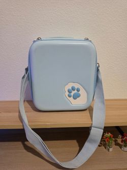 Nintendo Switch/OLED Travel Case, blue cat paw