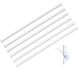 New White Tension Rods 28"-48", 6 quantity 