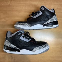 Jordan 3 Black Cement 2018 Sz 10