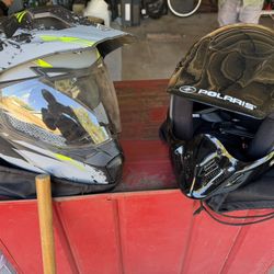 Polaris Kid Helmet And Adult 