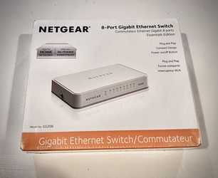 Brand New In Box Netgear 8 Port Ethernet Switch