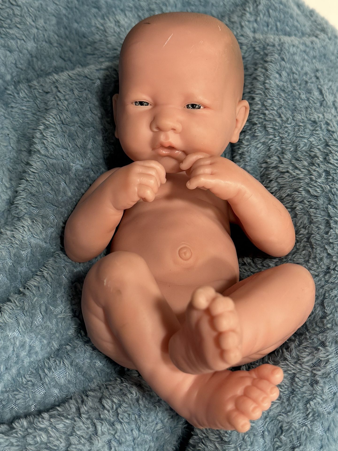 Berenguer Vinyl Newborn Doll Baby Girl Realistic Lifelike Blue Eyes (A9)