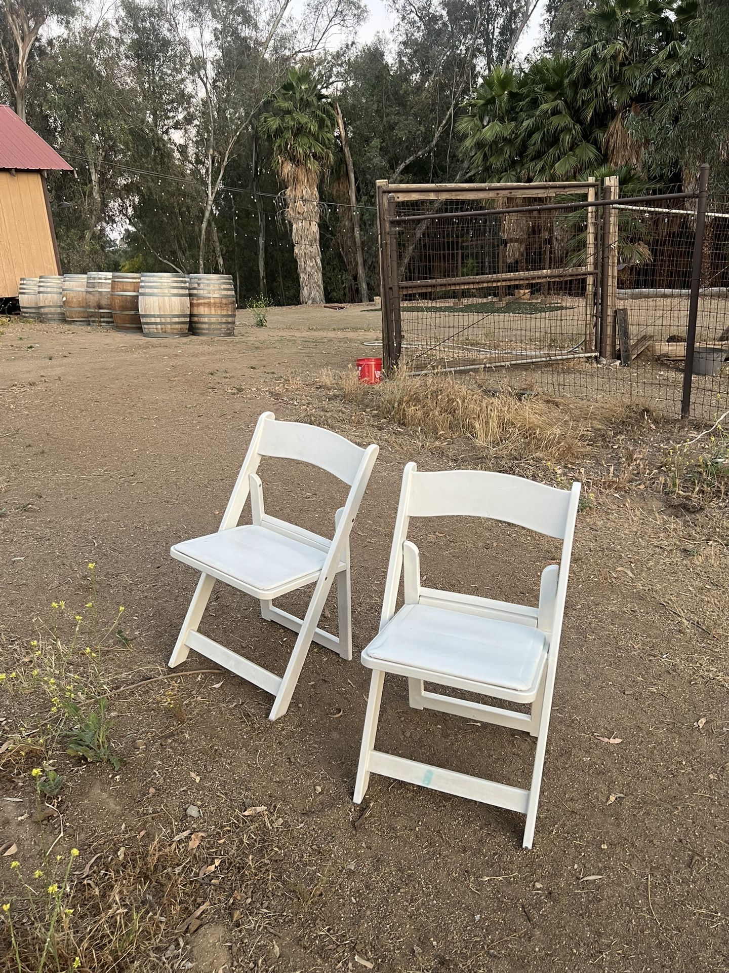 White Resin Chairs