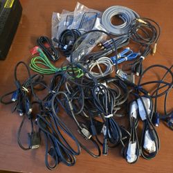 Computer And Accessories Cord Lot Untested Sold As Is