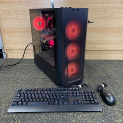CUSTOM GAMING PC AMD RYZEN 5 5600 - 16GB - RADEON 6600 XT 2TB WITH KEYBOARD AND MOUSE