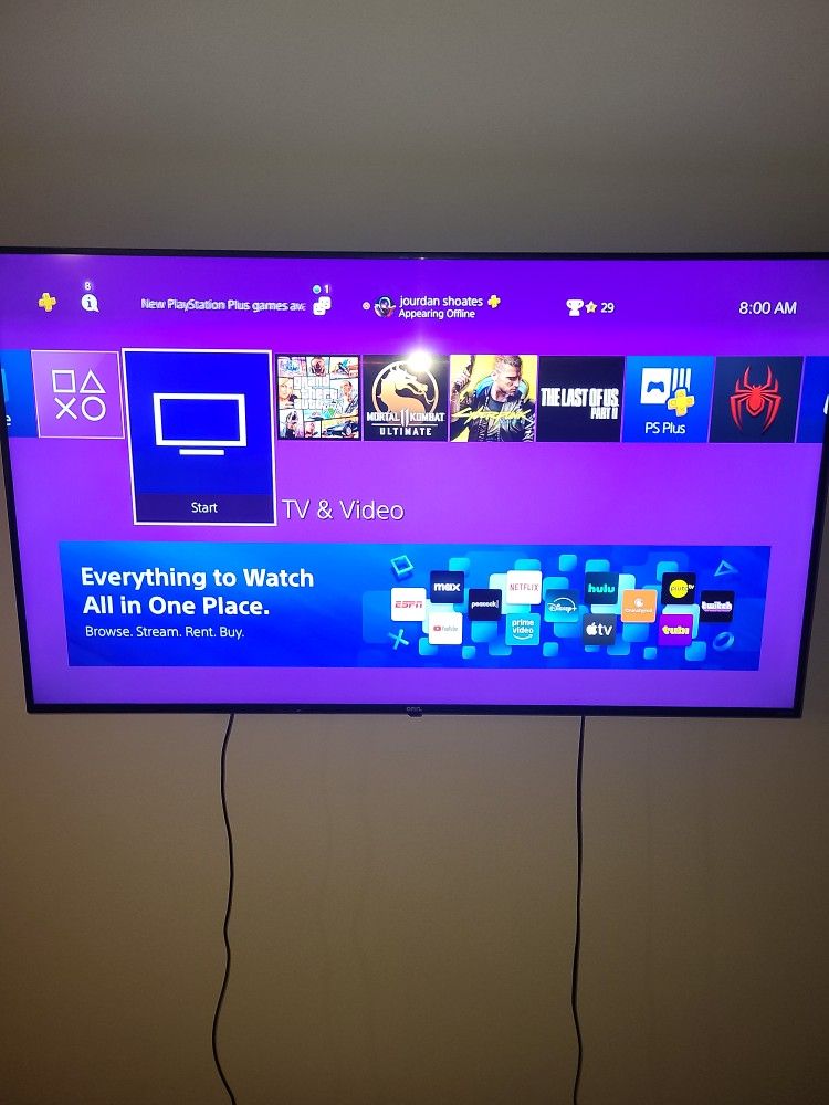 PS4 slim for sale comes with the controller and the charger for