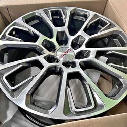 2026 Gmc Denali OEM 22s. Set Of 4 GM Wheels.