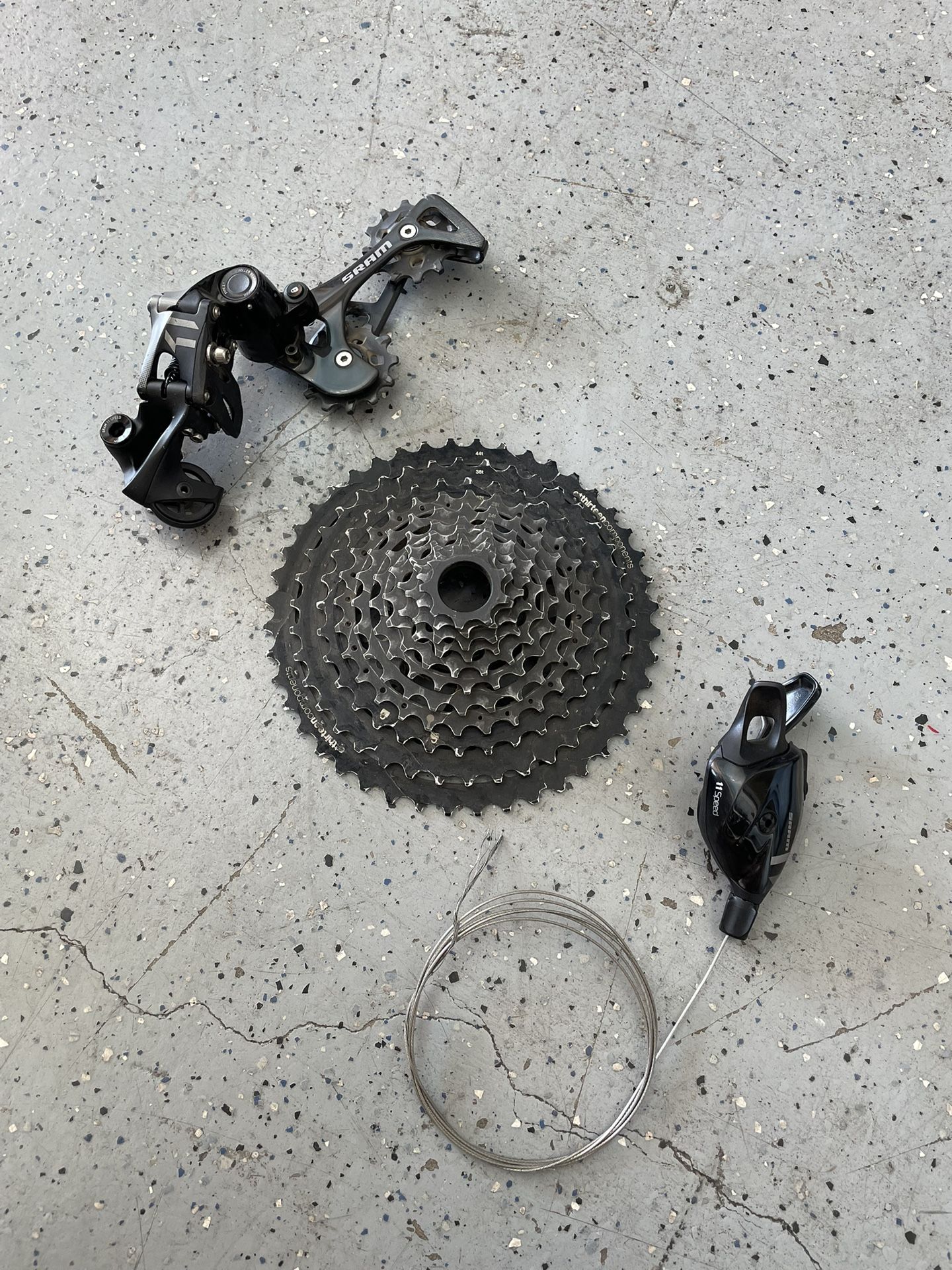 SRAM 11 Speed Transmission Set, Cassette-Derailleur-Shifter