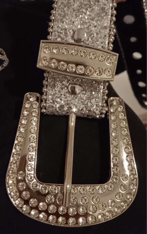 Sparkly Rhinestone Belt Cowgirl-Cowboy