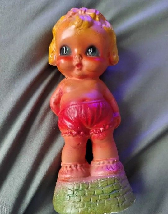 Vintage Carnival Chalkware Kewpie Doll