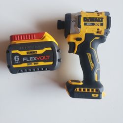 Dewalt 20v XR 3-Speed Impact Driver With 6Ah Battery (No Charger)