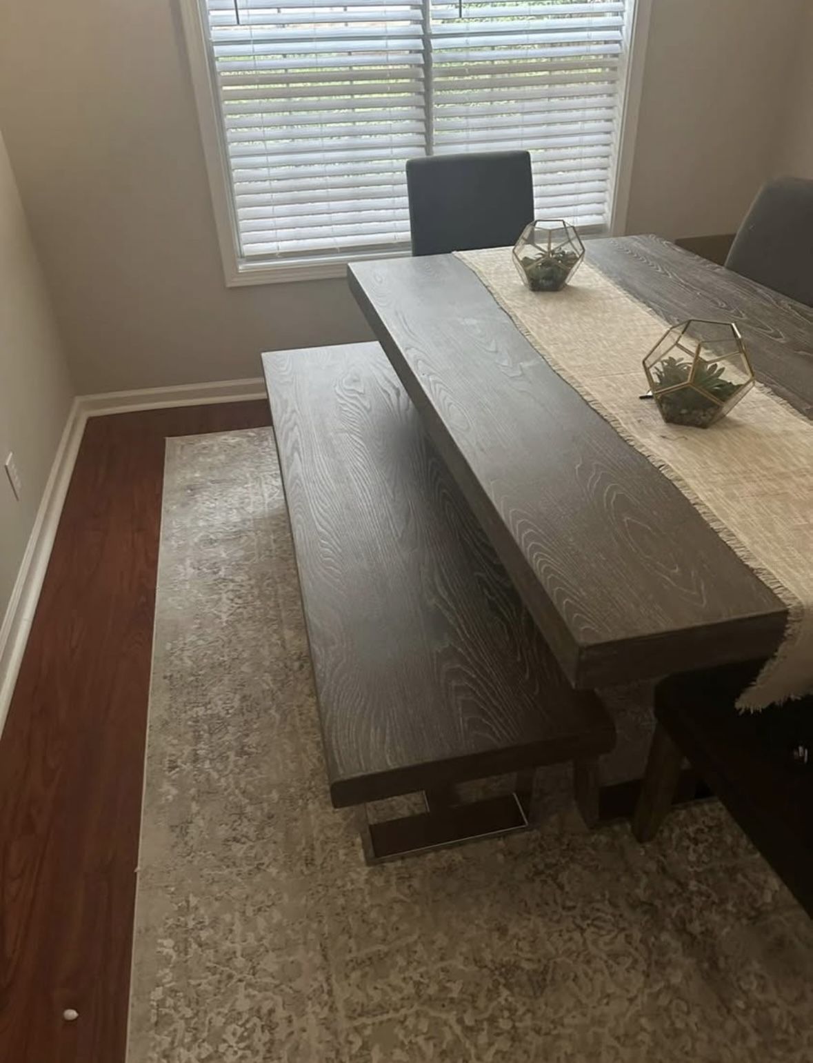 San Francisco Gray 6 Pc Dining Room With Bench And Gray...