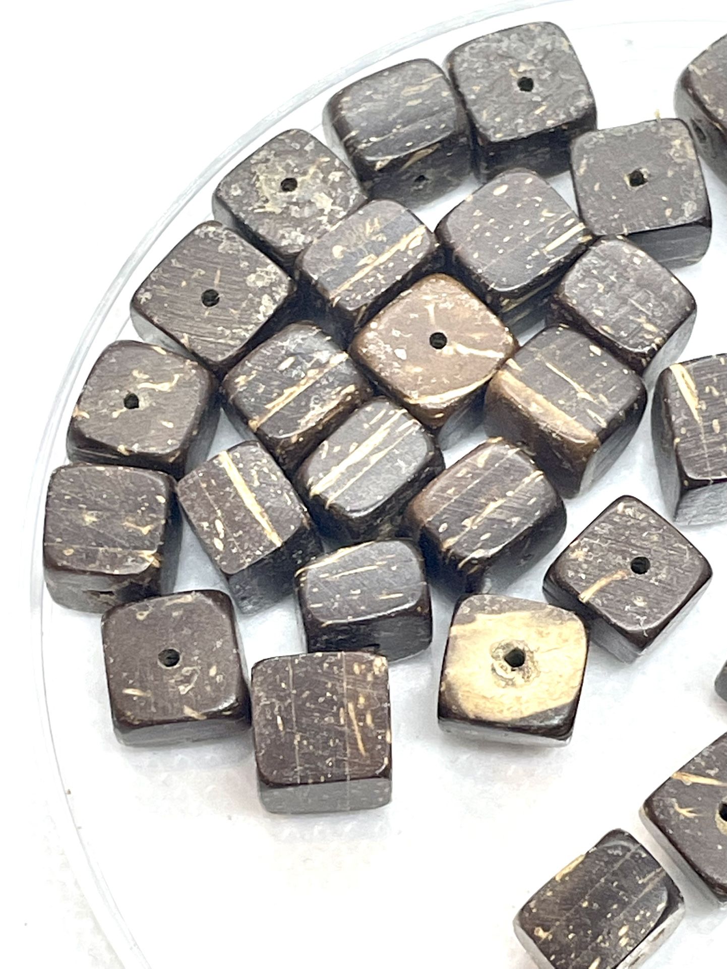 Lot Of 38 Coconut Wood Beads