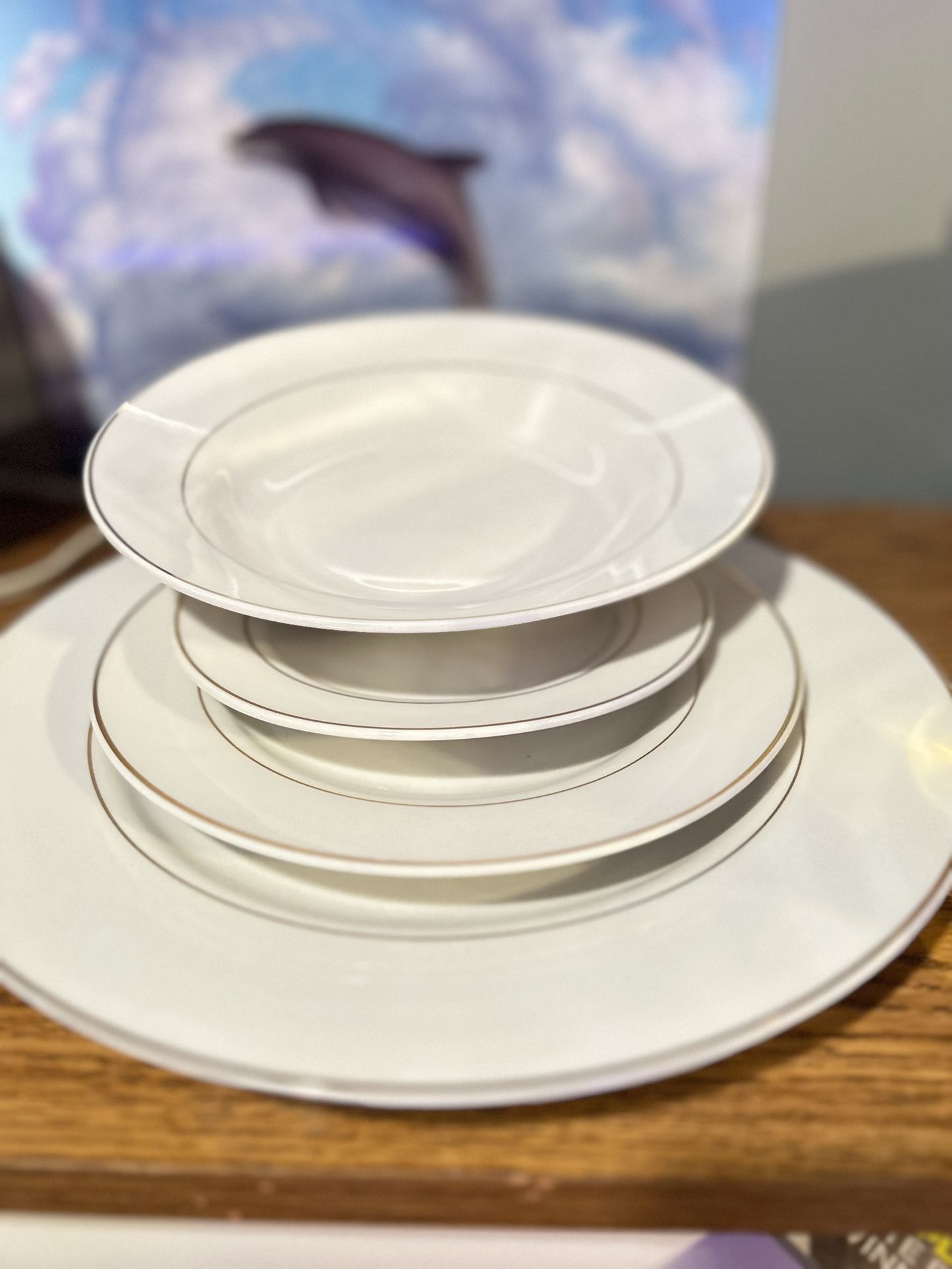 Gibson China Dinnerware Set Of 40 Place Setting Of People