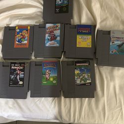 8 NES Games Lot One Owner All Tested And Working 