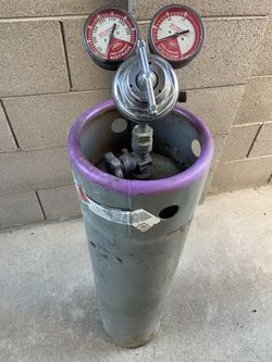 Tanque de Acetileno con Regulador Purox – Listo para Soldar 🔥