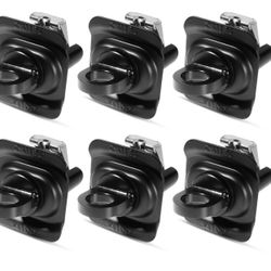 AUTOBABA 6PCS 9 Truck Bed Tie Down Anchors Compatible With 2014-2025 Chevy Silverado GMC Sierra 2015-2025 Chevy Colorado GMC Canyon Truck Bed T