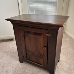 Vintage Handcrafted Pine Country Jelly Cupboard Cabinet, solid wood, 25”H x 24”W x 14”D, excellent condition.