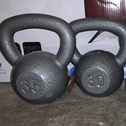 Kettlebells: 35 & 30 lbs