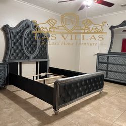 Bedroom Set New , Bed ,dresser ,mirror And Nightand 