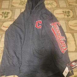 Cleveland Guardians Pull Over Hoodie  Light weight Brand New With Tags!! Size Large 