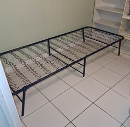 TWIN, folding, metal bed frame $40 FIRM