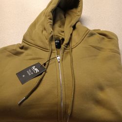 Mark Russo brand new sweatshirt hoodie zipper up.