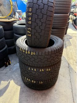 20” tires pirelli 275/55/20 all terrain semi new with free installation $300