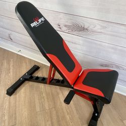 Adjustable Weight Bench w/ Foot Bolster (Leather) 