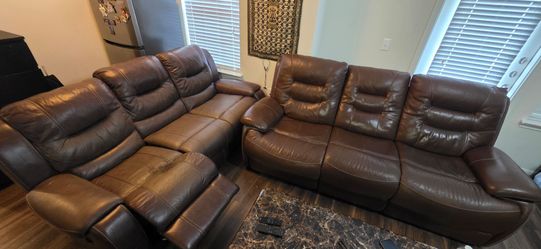 2 leather sofa