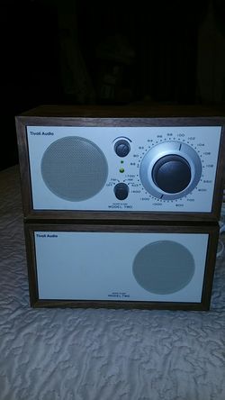 Tivoli audio Henry Kloss model 2 AM FM radio with companion stereo speaker