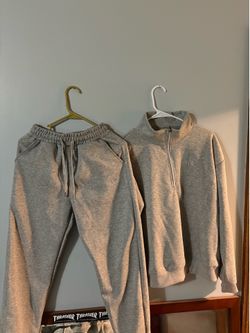 Grey Alo Quarter Zip Set Size S