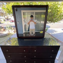 Drawer dresser mirror 