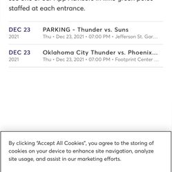 OKC At Phoenix Suns Tonight Lower Bowl With Parking
