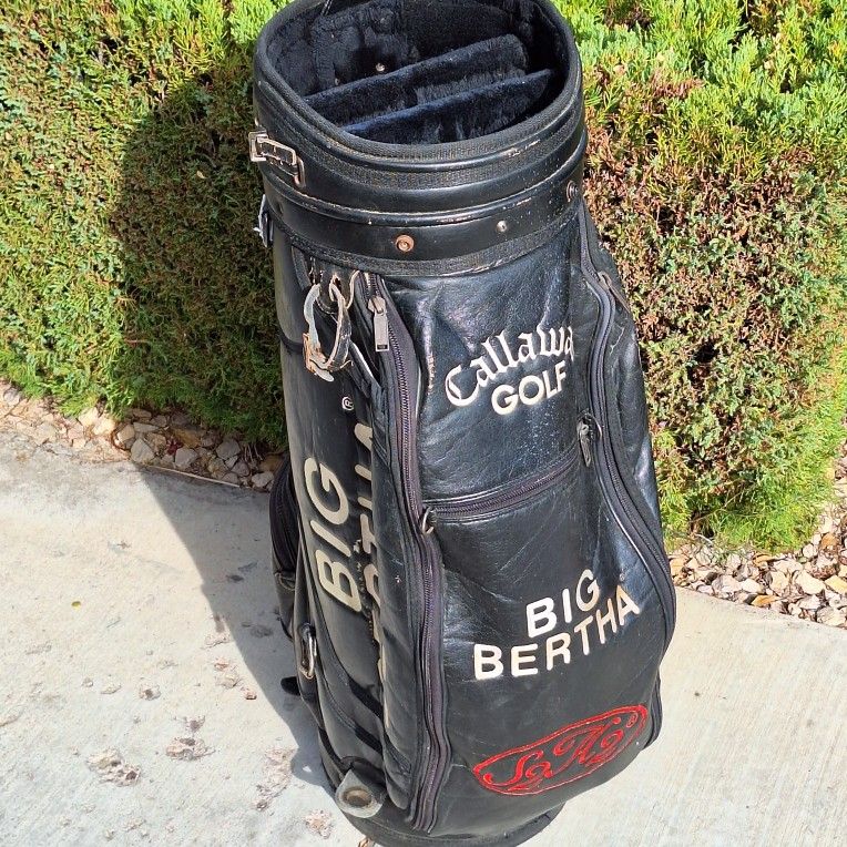 Callaway Big Bertha Golf Bag Black Leather