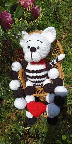 Cat Phillip. Amigurumi Toy.