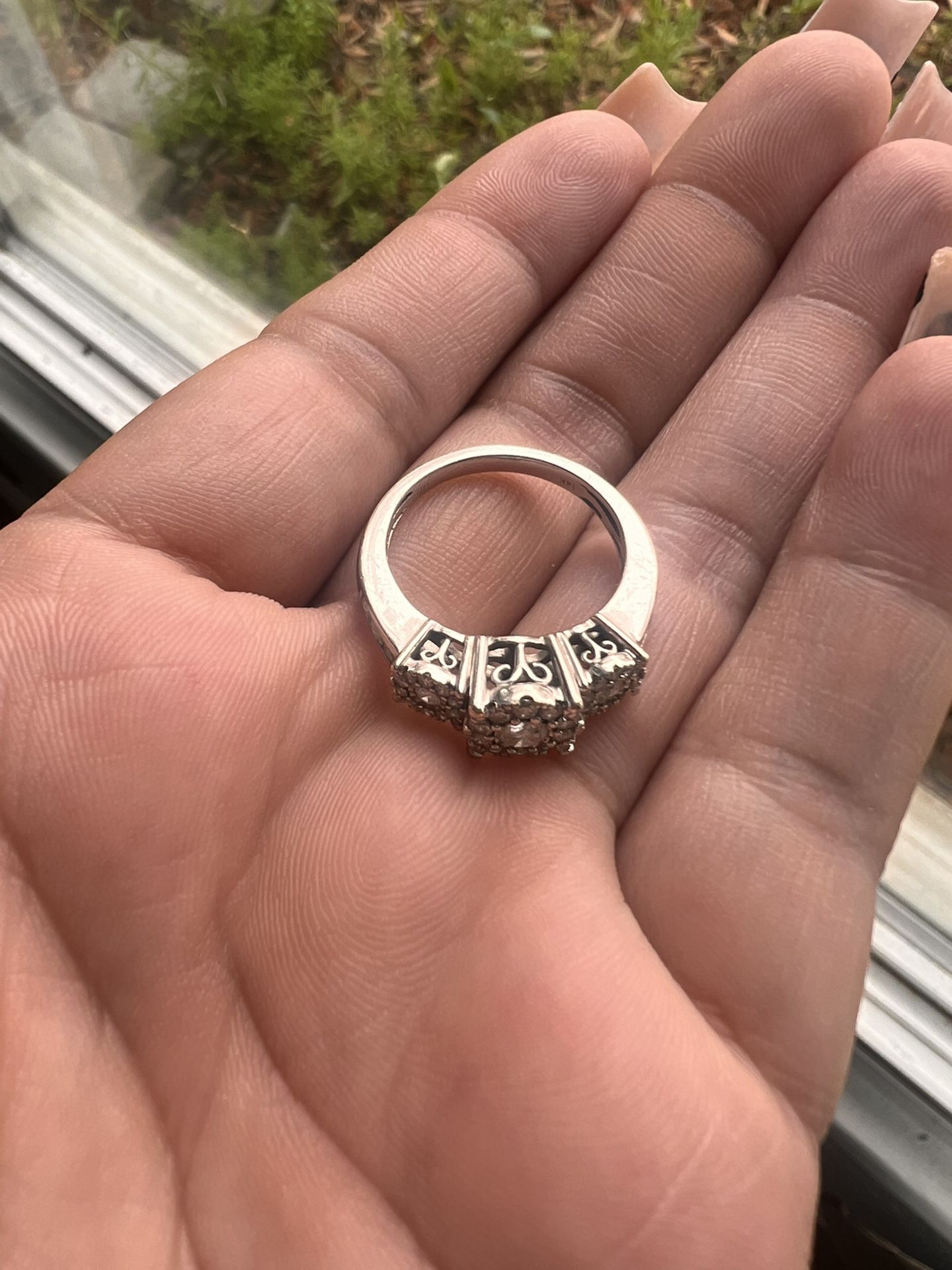 Diamond Three Stone Engagement Ring (3/4 ct. t.w.) in 14k Gold