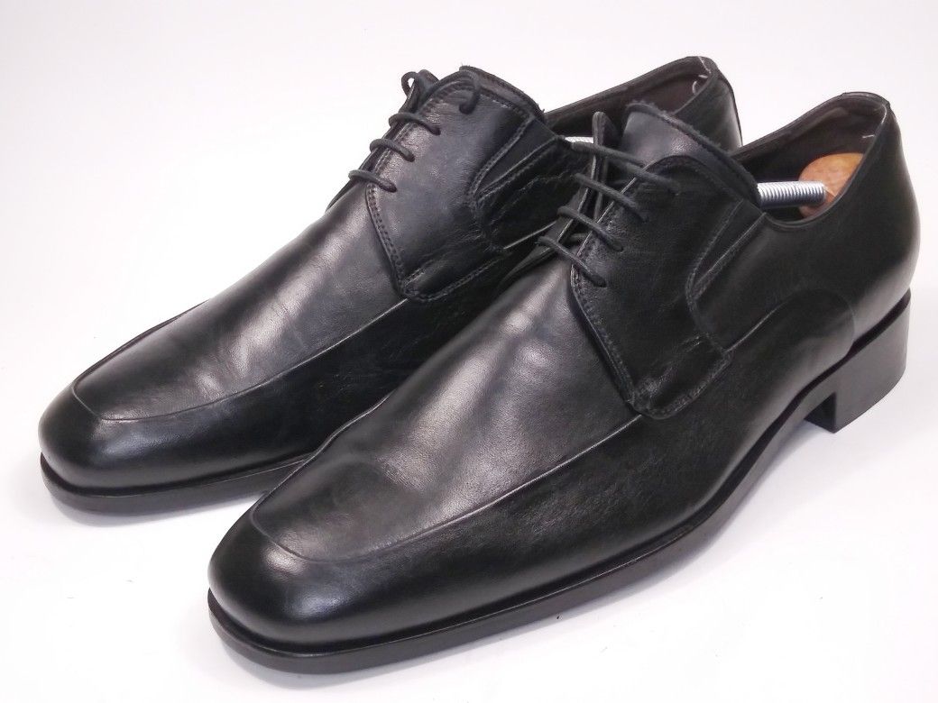 BRUNO MAGLI Men's Oxfords 'Rammola' Black Leather Dress Shoes US 8 Msrp $395