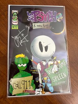 Joe Psycho & Moo Frag Comic Book Autograph (Hesperia Ca)